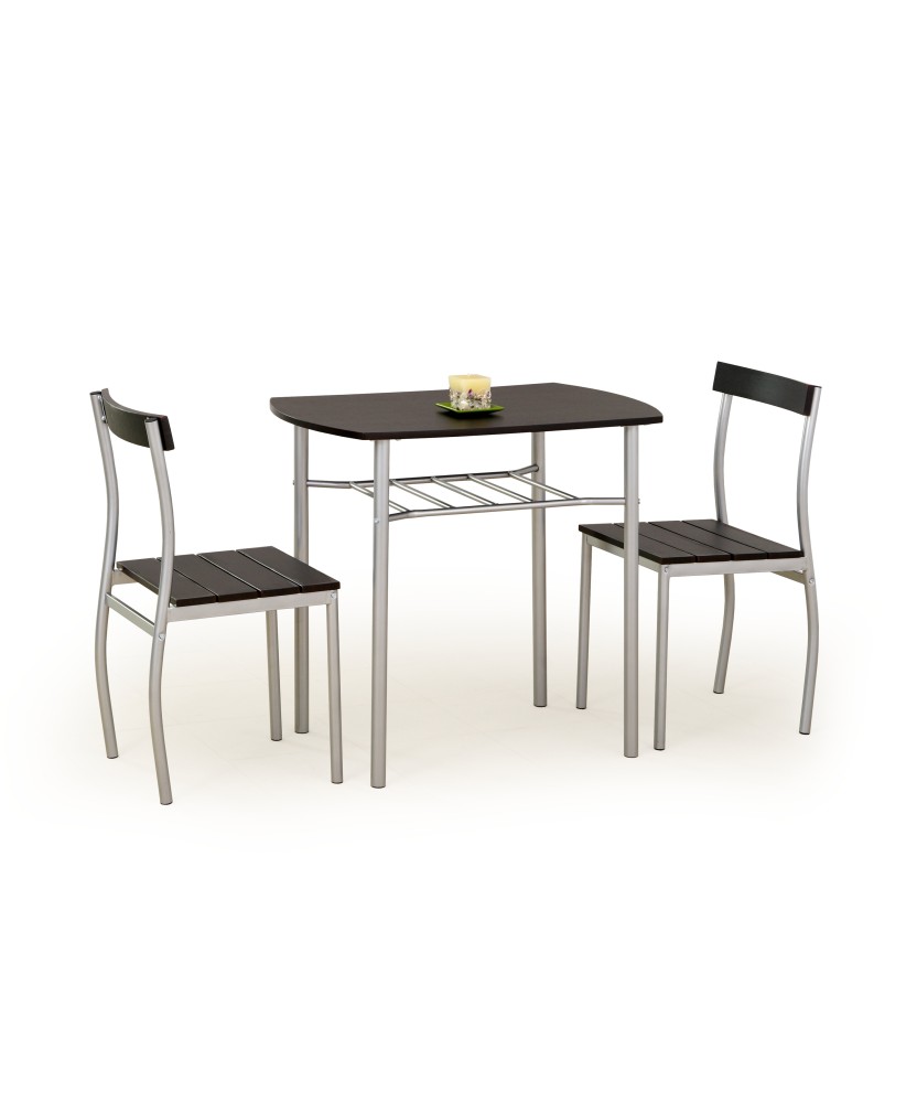 LANCE zestaw stół + 2 krzesła wenge LANCE zestaw stół + 2 krzesła wenge
