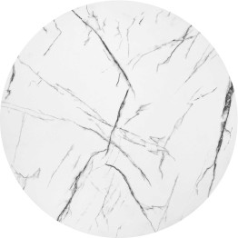 ANTICA ława blat - biały marmur, stelaż - czarny (2p1szt)