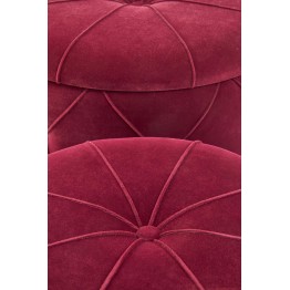 POLLY zestaw 2 puf, bordowy (1p1kpl)