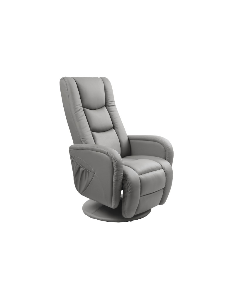 PULSAR recliner z funkcją masażu popielaty PULSAR recliner z funkcją masażu popielaty