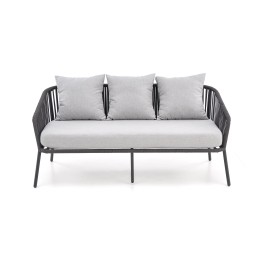 ROCCA zestaw ogrodowy ( sofa + fotel 2x + ława ), ciemny popiel / jasny popiel (1p1szt)