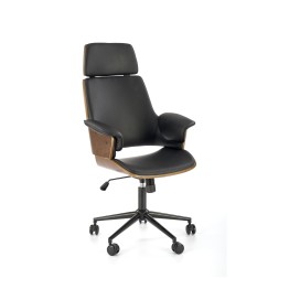 WEBER fotel gabinetowy orzechowy / czarny (1p1szt)