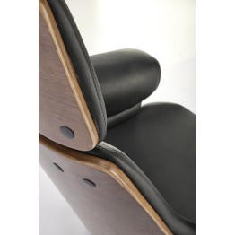 WEBER fotel gabinetowy orzechowy / czarny (1p1szt)