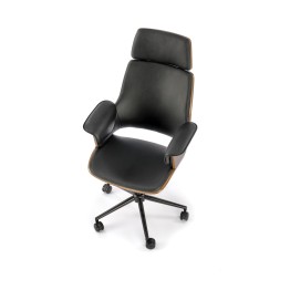 WEBER fotel gabinetowy orzechowy / czarny (1p1szt)