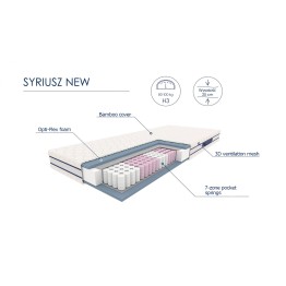 SYRIUSZ materac 140x200 cm
