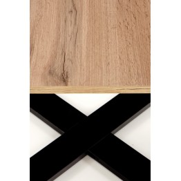 CROSS ława kolor dąb wotan/czarny (1p1szt)