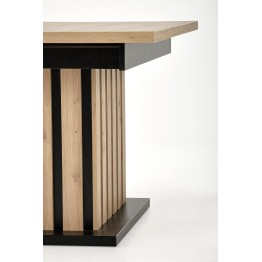 LAMELLO stół rozkładany 130-180/80 cm dąb artisan/czarny (2p1szt)