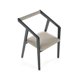 AZUL krzesło czarny / tap. popiel (1p2szt)