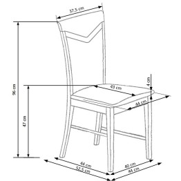 CITRONE krzesło czereśnia ant. II / tap: MESH 1 (1p2szt)
