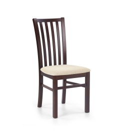 GERARD7 krzesło ciemny orzech / tap: Torent Beige (1p2szt)