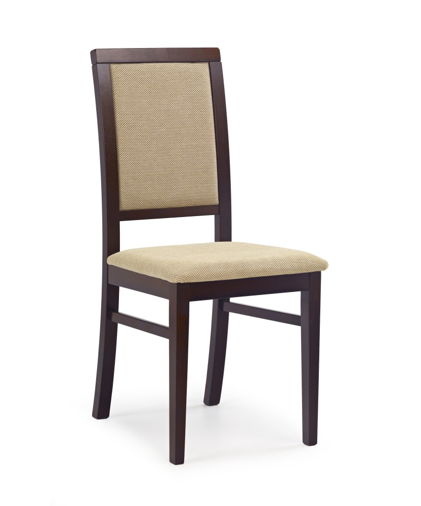SYLWEK1 krzesło ciemny orzech, tkanina / tap: Torent Beige (1p2szt) SYLWEK1 krzesło ciemny orzech, tkanina / tap: Torent Beige (1p2szt)