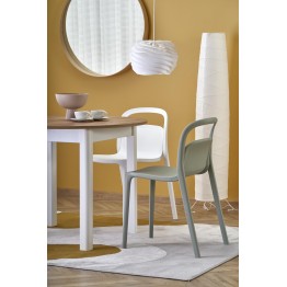 RINGO stół kolor blat dąb craft, nogi - biały (102-142x102x76 cm) (2p1szt)