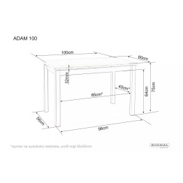 Stół Adam 100 - ADAMDB100