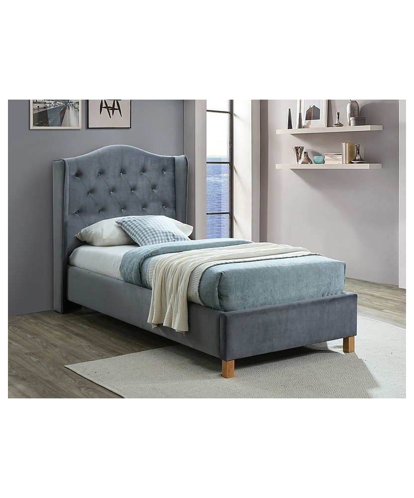Łóżko Aspen Velvet - ASPENV90SZD Łóżko Aspen Velvet - ASPENV90SZD