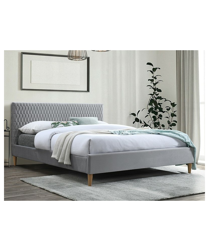 Łóżko Azurro Velvet - AZURROV140JSZD Łóżko Azurro Velvet - AZURROV140JSZD