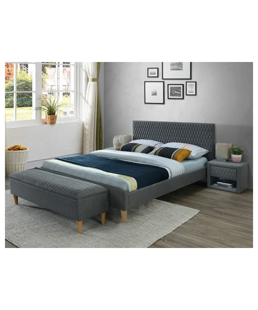 Łóżko Azurro Velvet - AZURROV140SZD Łóżko Azurro Velvet - AZURROV140SZD