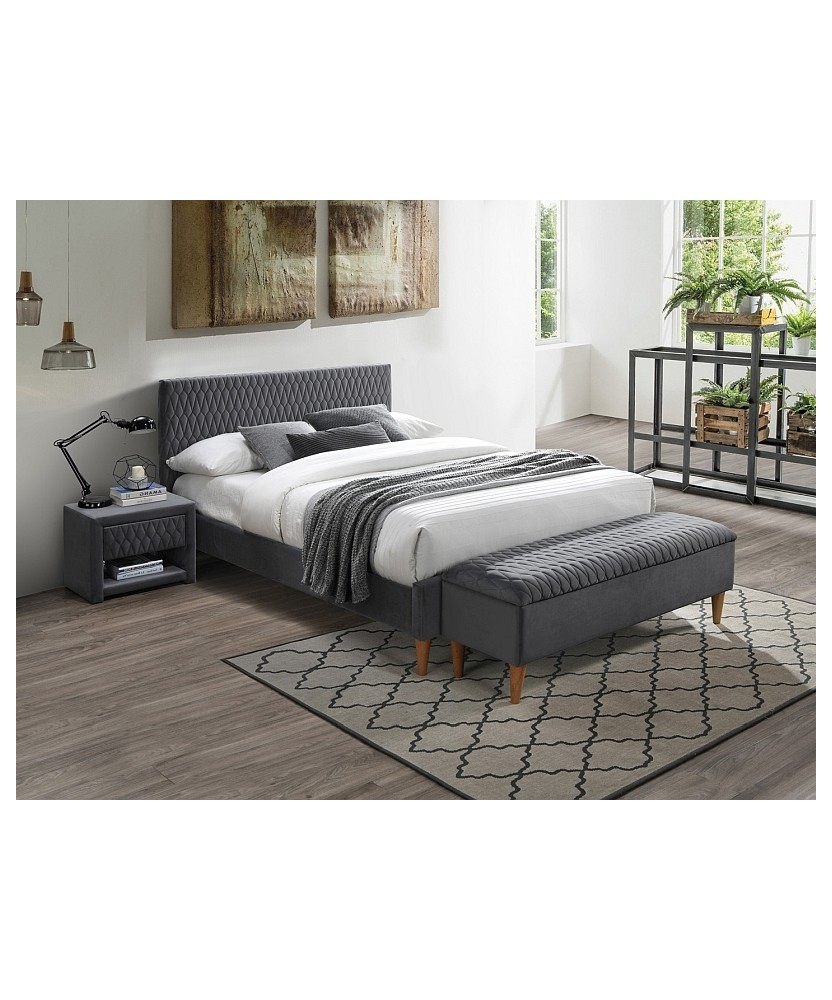 Łóżko Azurro Velvet - AZURROV160SZD Łóżko Azurro Velvet - AZURROV160SZD