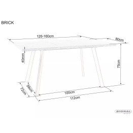 Stół Brick - BRICKDAC120