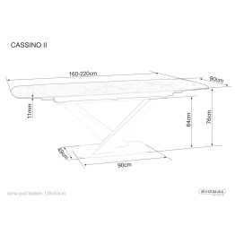 Stół Cassino II Ceramic - CASSINOGB160