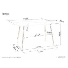 Stół Ceres - CERESBZL140