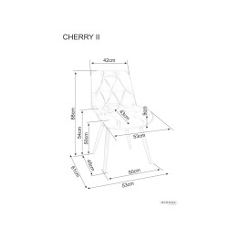 Krzesło Cherry II Velvet - CHERRYIIVCC