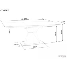 Stół Cortez - CORTEZB160