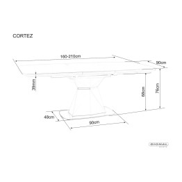 Stół Cortez Ceramic - CORTEZCSZAT160