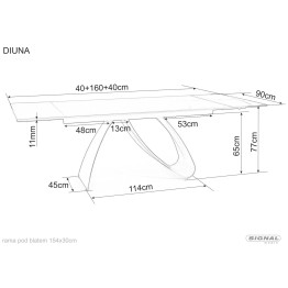 Stół Diuna Ceramic - DIUNACC160