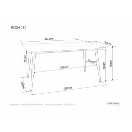 Stół Rion - RIONBC160