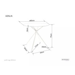 Stół Azalia - AZALIATZLFI80