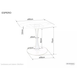 Stół Espero - ESPEROCB90