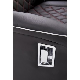 CAMARO fotel wypoczynkowy czarny / czerwony (1p1szt)