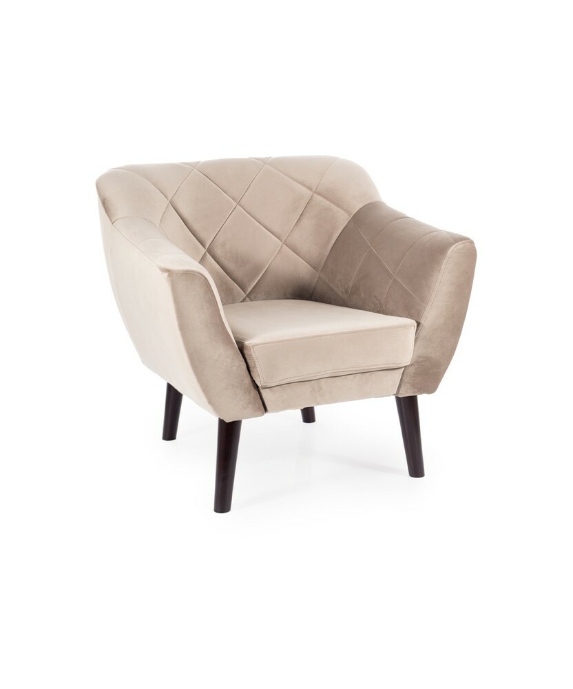 Fotel Karo 1 Velvet wenge - KARO1V40W Fotel Karo 1 Velvet wenge - KARO1V40W