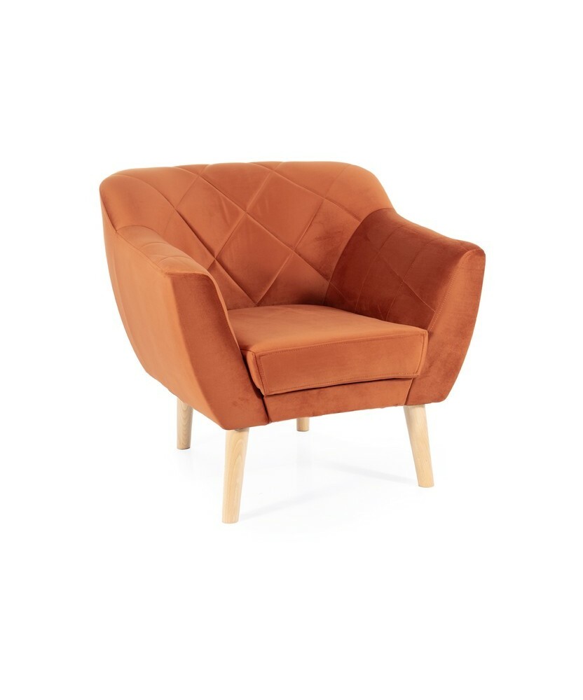 Fotel Karo 1 Velvet buk - KARO1V4215BU Fotel Karo 1 Velvet buk - KARO1V4215BU