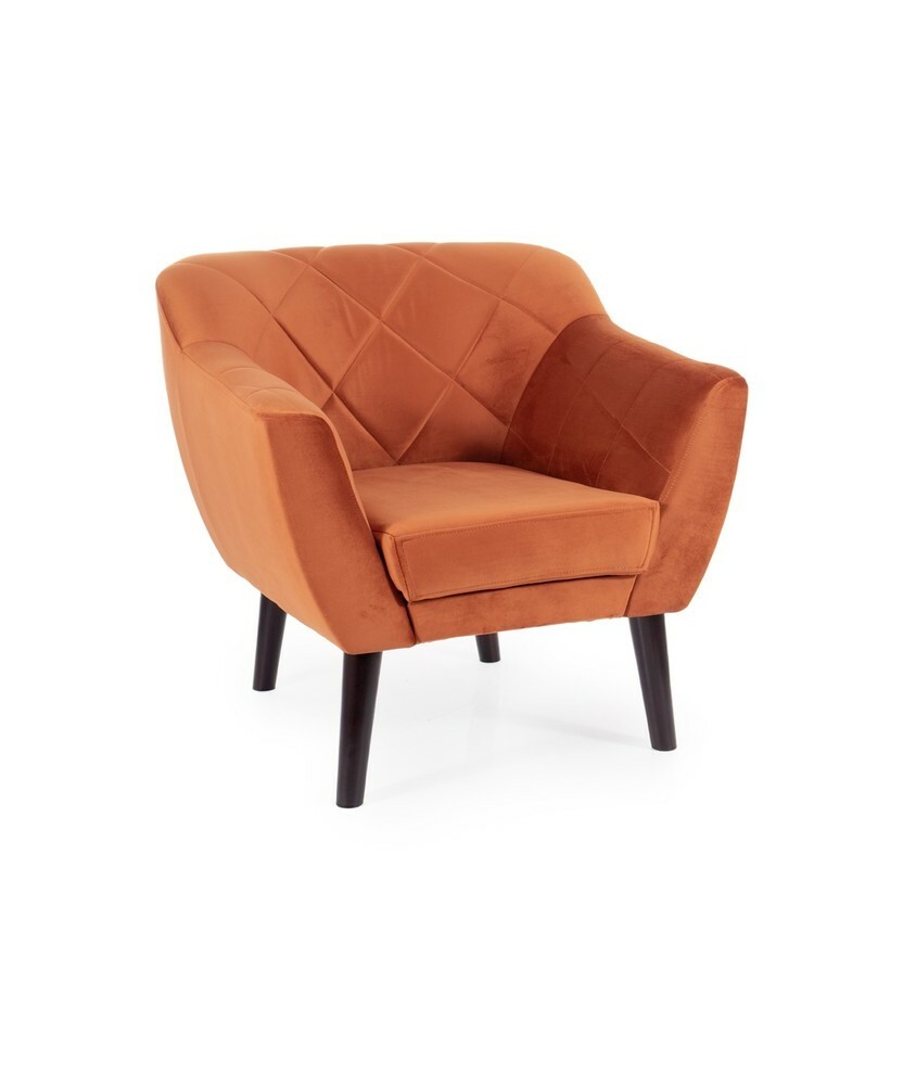 Fotel Karo 1 Velvet wenge - KARO1V4215W Fotel Karo 1 Velvet wenge - KARO1V4215W