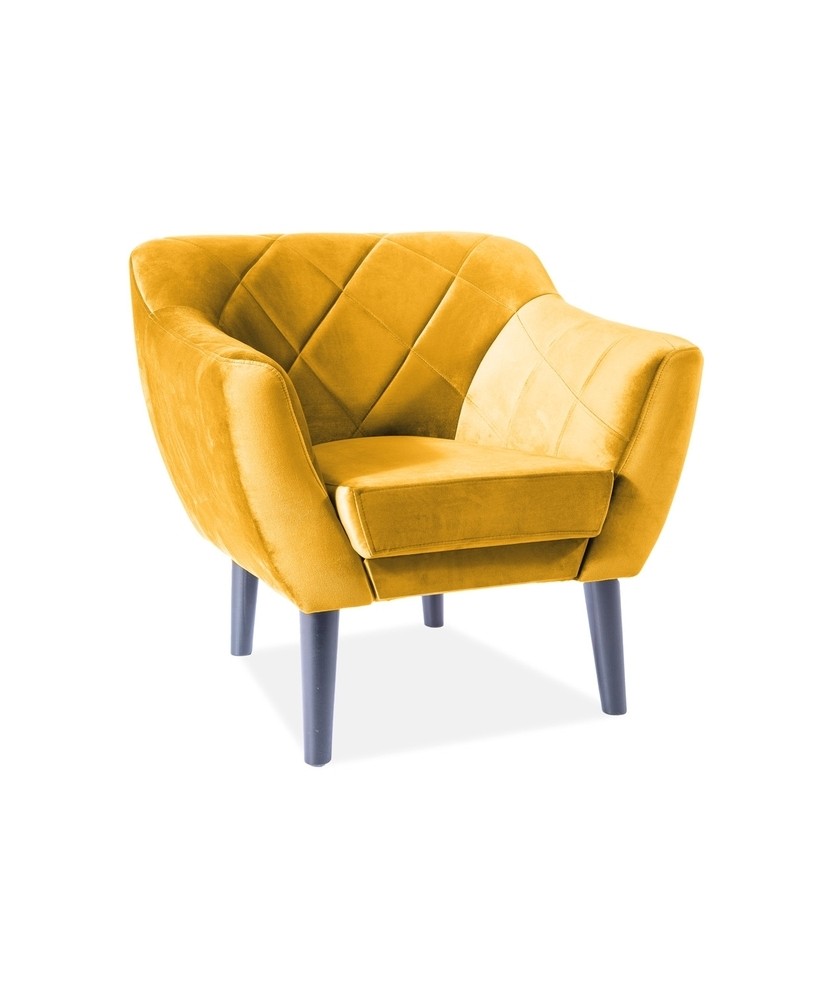 Fotel Karo 1 Velvet wenge - KARO1V68W Fotel Karo 1 Velvet wenge - KARO1V68W