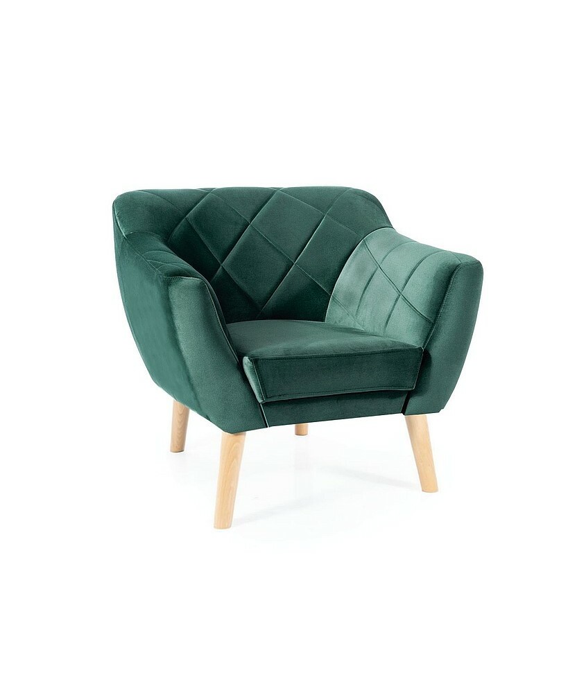 Fotel Karo 1 Velvet buk - KARO1V78BU Fotel Karo 1 Velvet buk - KARO1V78BU