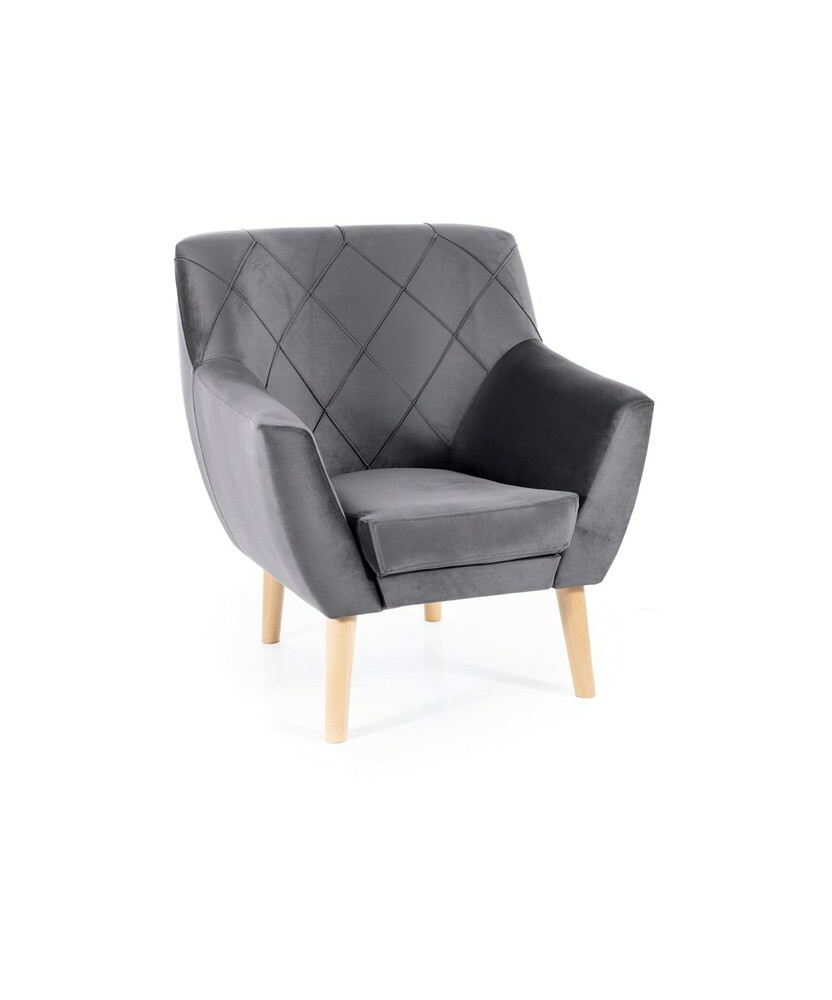 Fotel Kier 1 Velvet buk - KIER1V14BU Fotel Kier 1 Velvet buk - KIER1V14BU