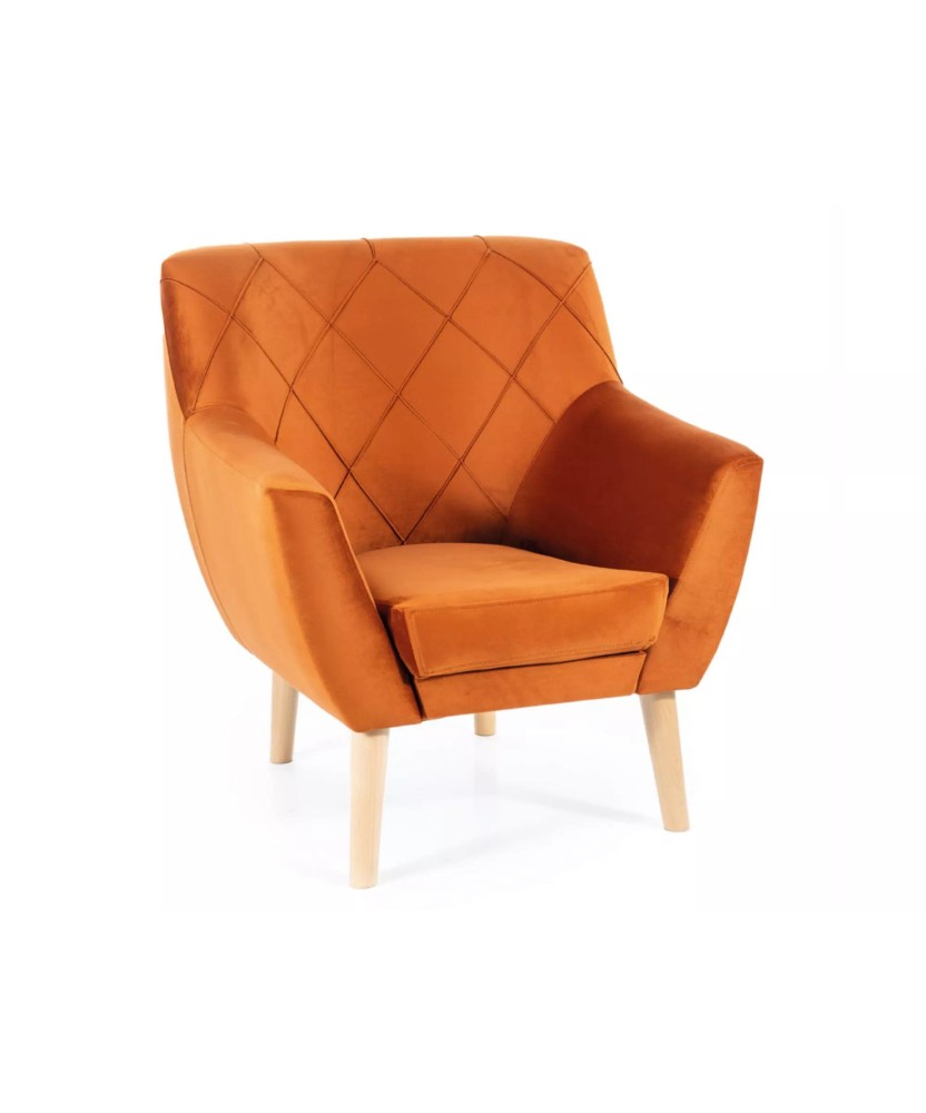 Fotel Kier 1 Velvet buk - KIER1V4215BU Fotel Kier 1 Velvet buk - KIER1V4215BU