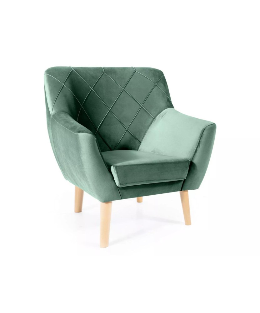Fotel Kier 1 Velvet buk - KIER1V78BU Fotel Kier 1 Velvet buk - KIER1V78BU