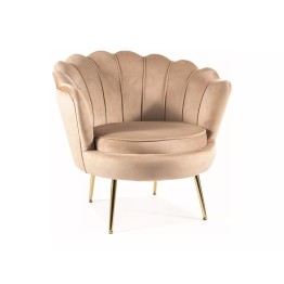 Fotel Camellia 1 Velvet - CAMELLIAV1BEZL