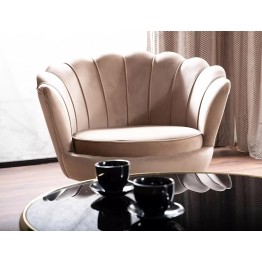 Fotel Camellia 1 Velvet - CAMELLIAV1BEZL
