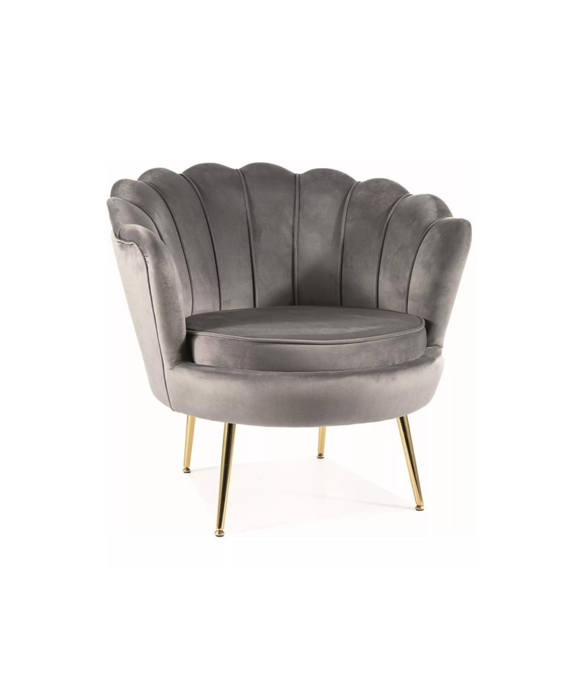 Fotel Camellia 1 Velvet - CAMELLIAV1SZZL Fotel Camellia 1 Velvet - CAMELLIAV1SZZL