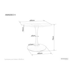 Stół Amadeo II - AMADEOIIDCFI90