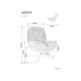 Fotel Harper - HARPERC