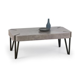 EMILY ława beton / czarny (1p1szt)