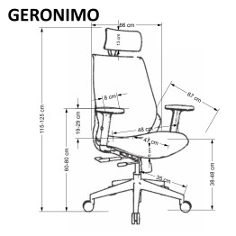 GERONIMO fotel gabinetowy czarny (1p1szt)