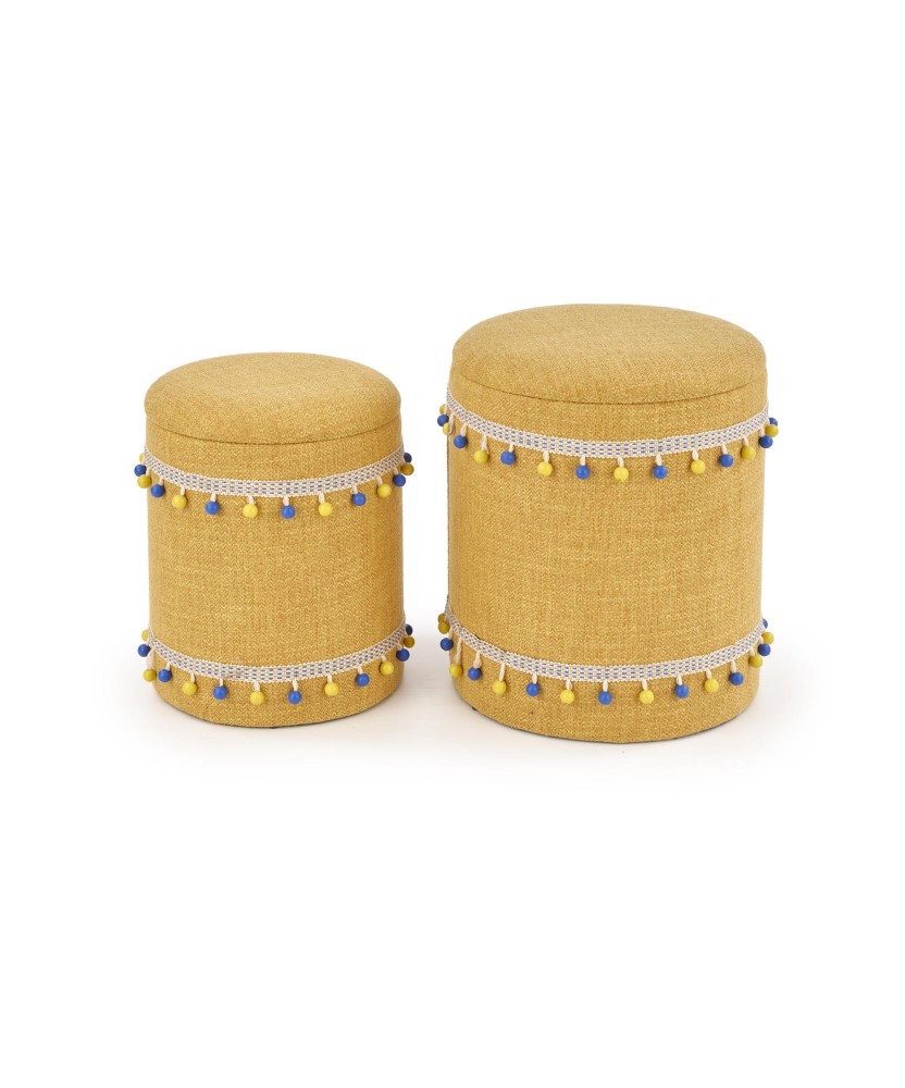 GRADO zestaw 2 puf, żółty (1p1szt) GRADO zestaw 2 puf, żółty (1p1szt)