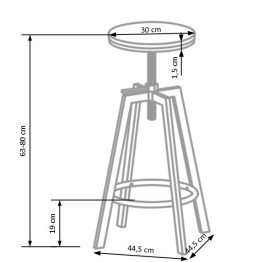 H64 hoker old vasion / coffe (1p2szt)