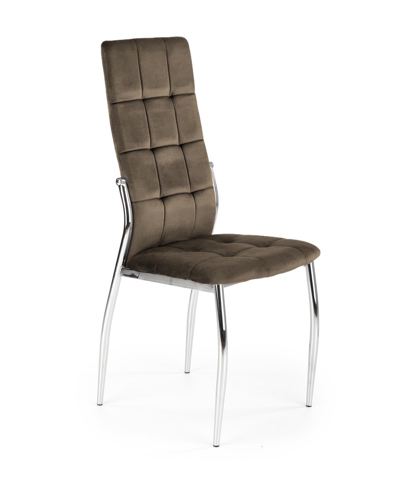 K416 krzesło brązowy velvet (1p4szt) K416 krzesło brązowy velvet (1p4szt)
